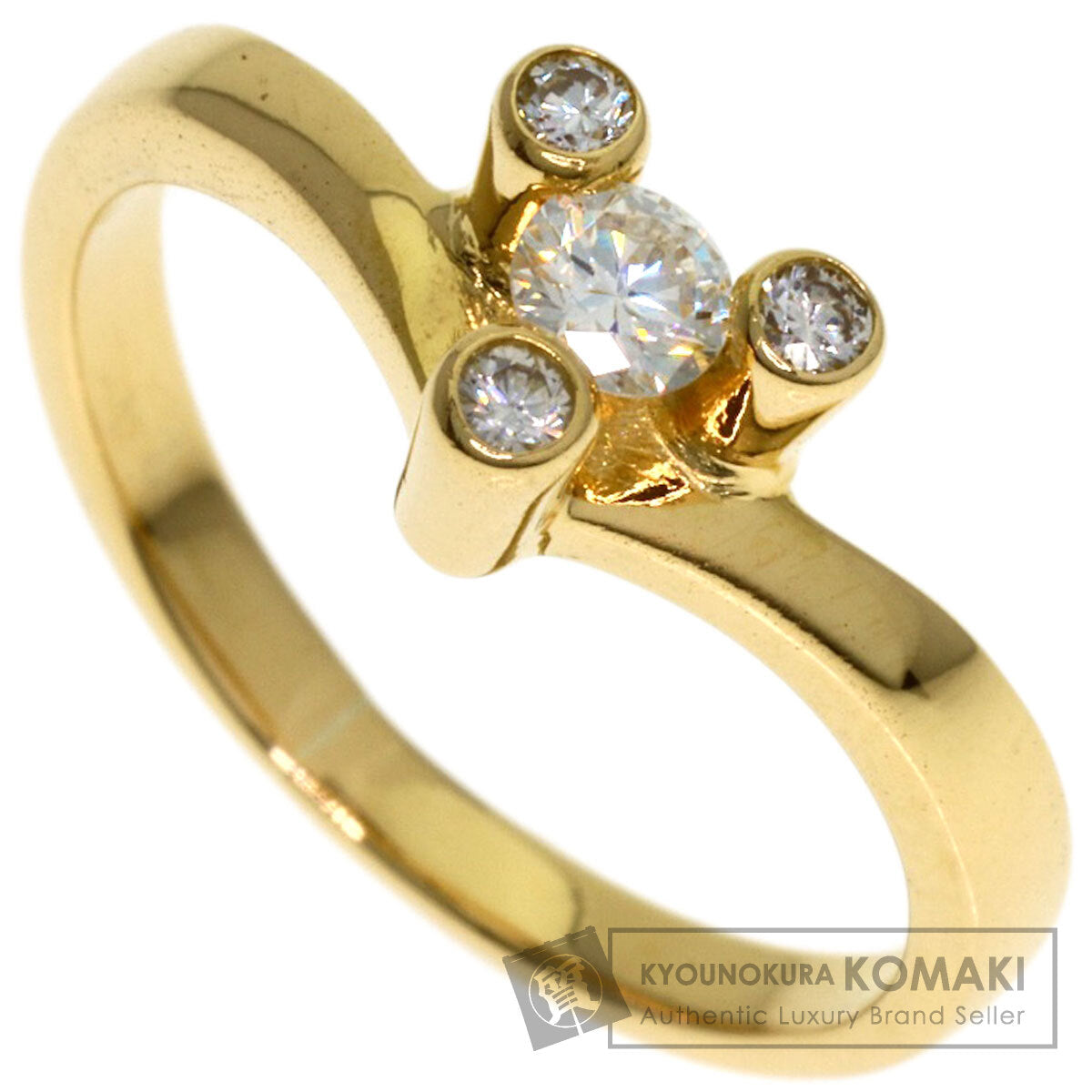 TASAKI Diamond Ring K18 Yellow Gold Ladies [Used]