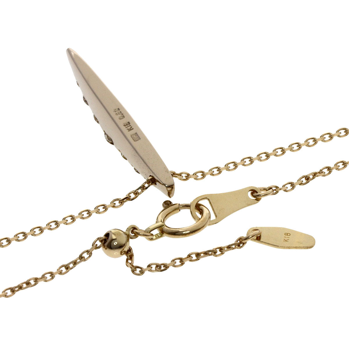 Kashikey Naked Brown Diamond Necklace K18BG Ladies [Used]