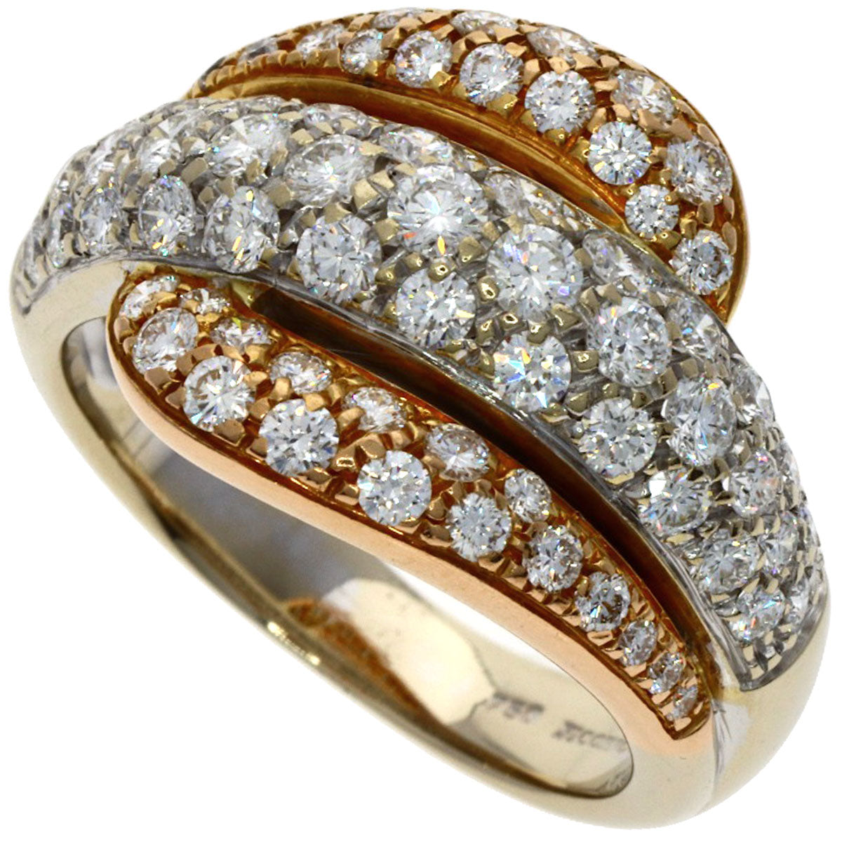 PICCHIOTTI Diamond Ring K18 White Gold 18K Pink GoldLadies [Used]