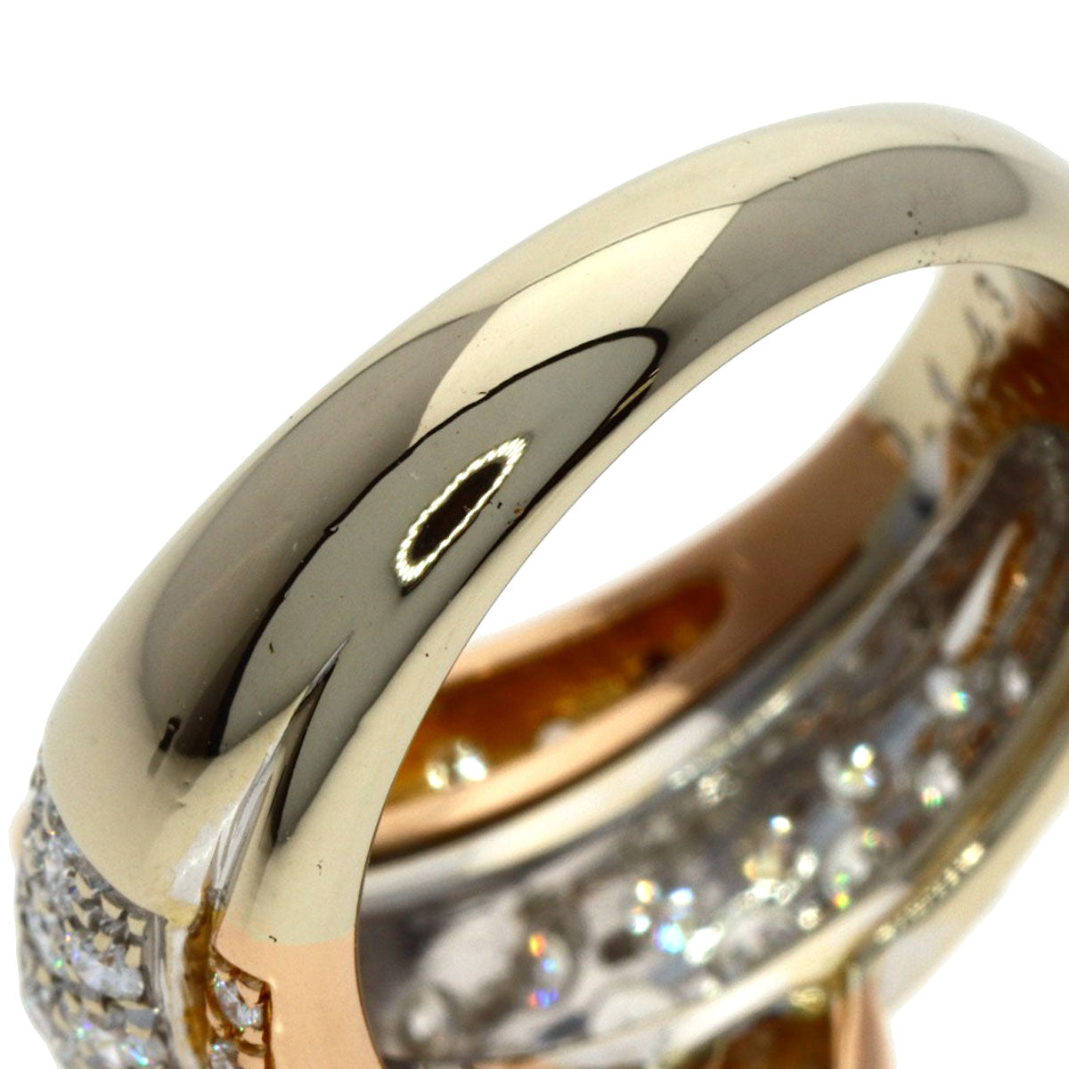 PICCHIOTTI Diamond Ring K18 White Gold 18K Pink GoldLadies [Used]