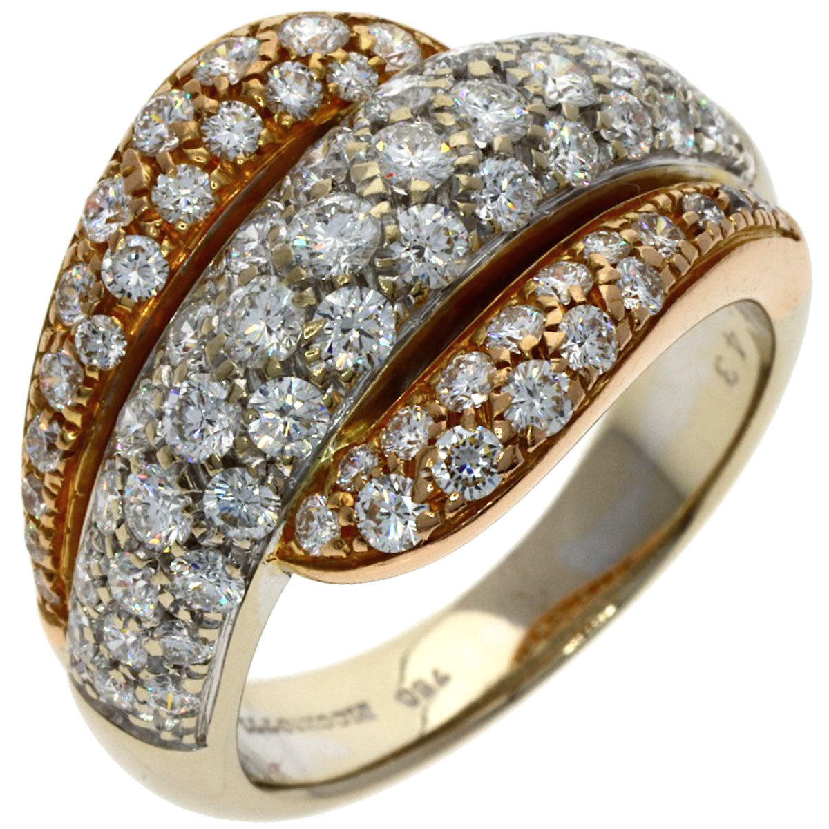 PICCHIOTTI Diamond Ring K18 White Gold 18K Pink GoldLadies [Used]