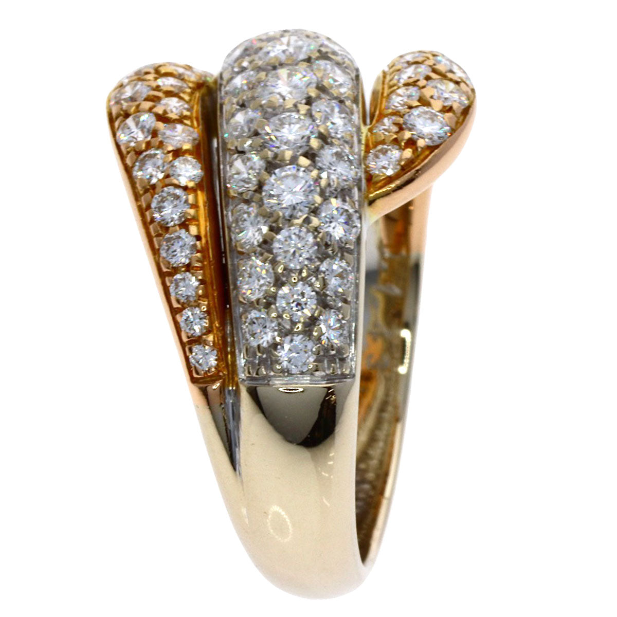 PICCHIOTTI Diamond Ring K18 White Gold 18K Pink GoldLadies [Used]