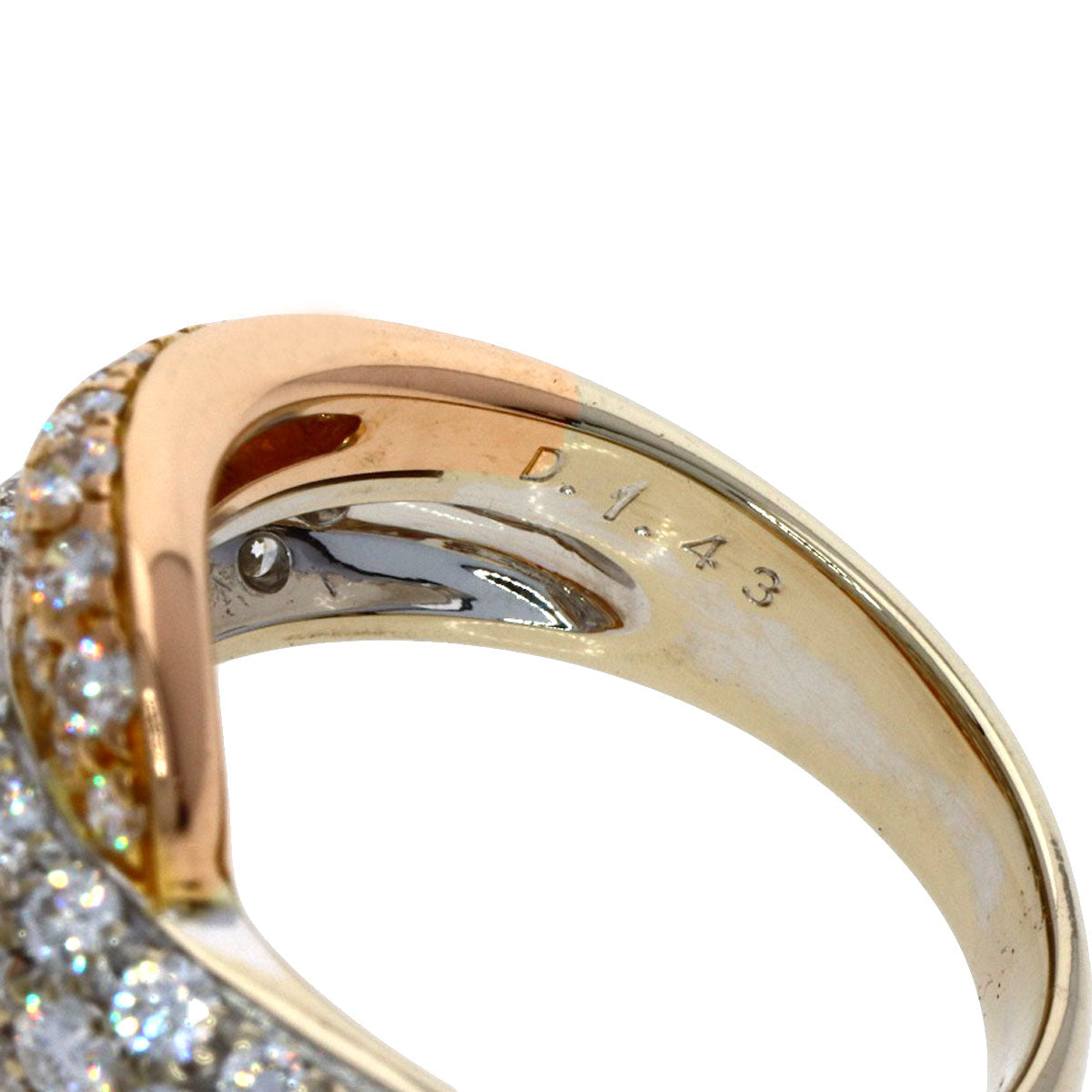 PICCHIOTTI Diamond Ring K18 White Gold 18K Pink GoldLadies [Used]