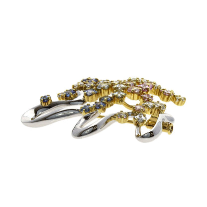 Jeunet sapphire Brooch K18 White Gold 18K Yellow GoldLadies [Used]
