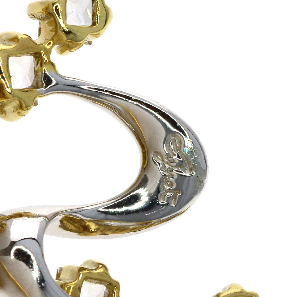 Jeunet sapphire Brooch K18 White Gold 18K Yellow GoldLadies [Used]