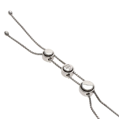 TASAKI 3P Diamond Necklace K18 White Gold Ladies [Used]
