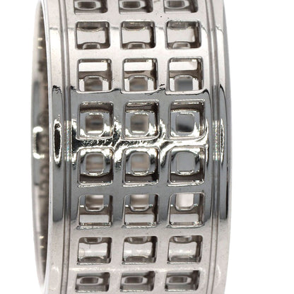 GUCCI Scroll Wide #14 Ring K18 White Gold Ladies [Used]