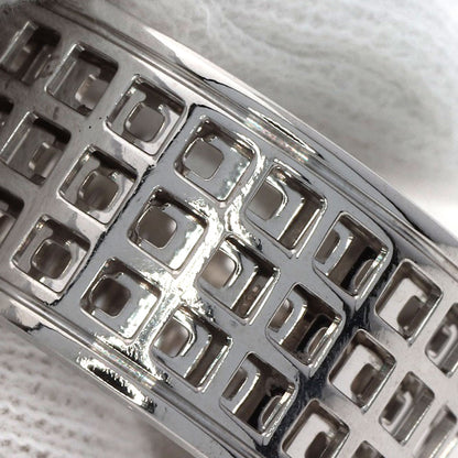 GUCCI Scroll Wide #14 Ring K18 White Gold Ladies [Used]