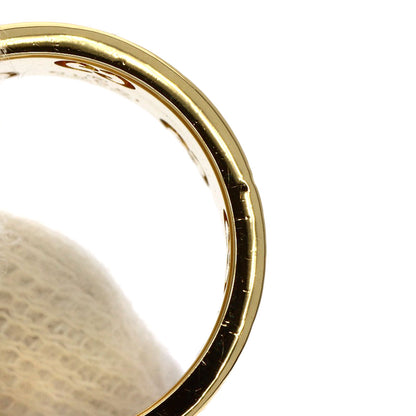 GUCCI Icon Stardust Wide Diamond #10 Ring K18 Yellow Gold Ladies [Used]