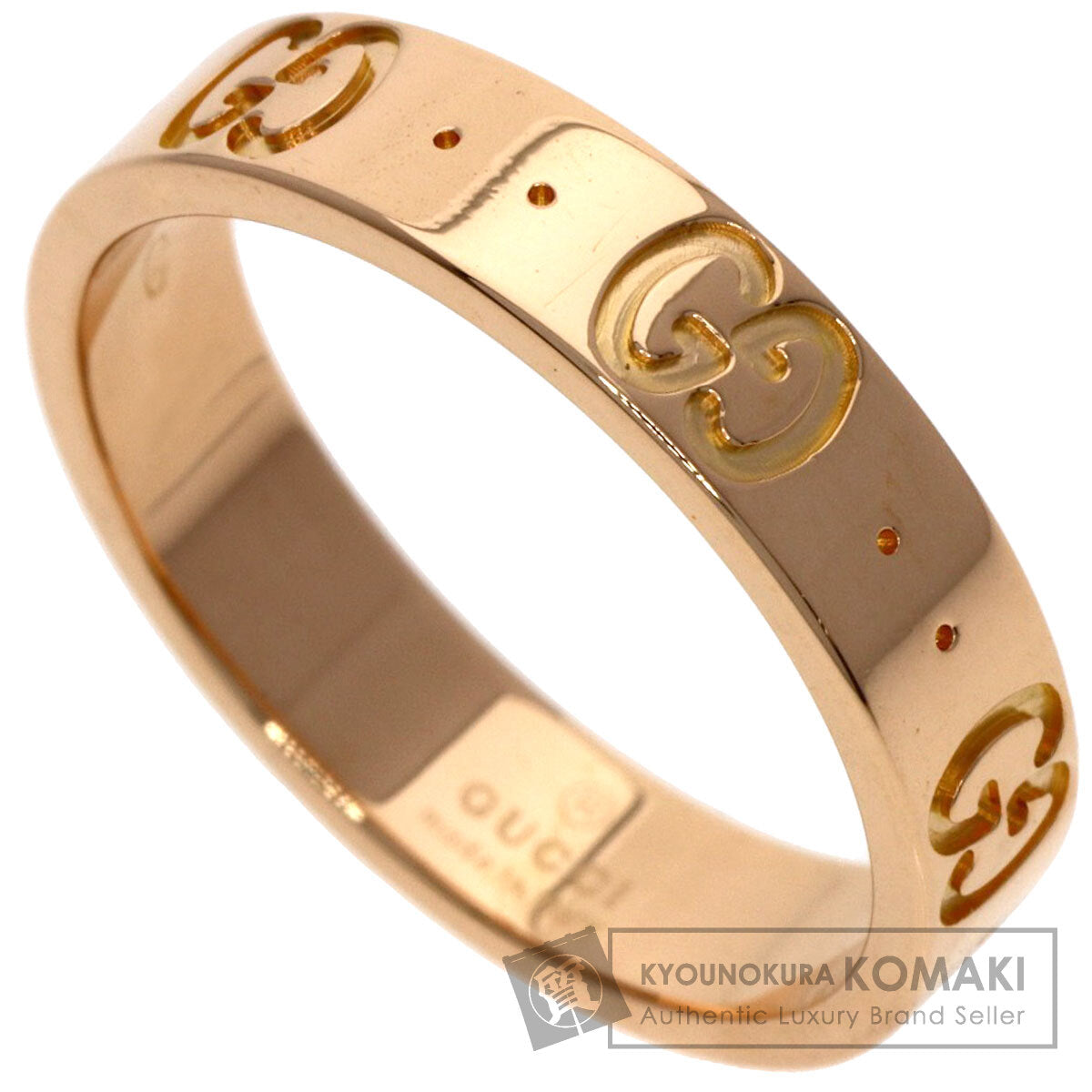 GUCCI Icon # 11 Ring K18 Pink Gold Ladies [Used]
