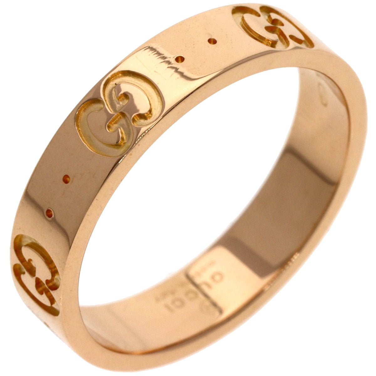 GUCCI Icon # 11 Ring K18 Pink Gold Ladies [Used]