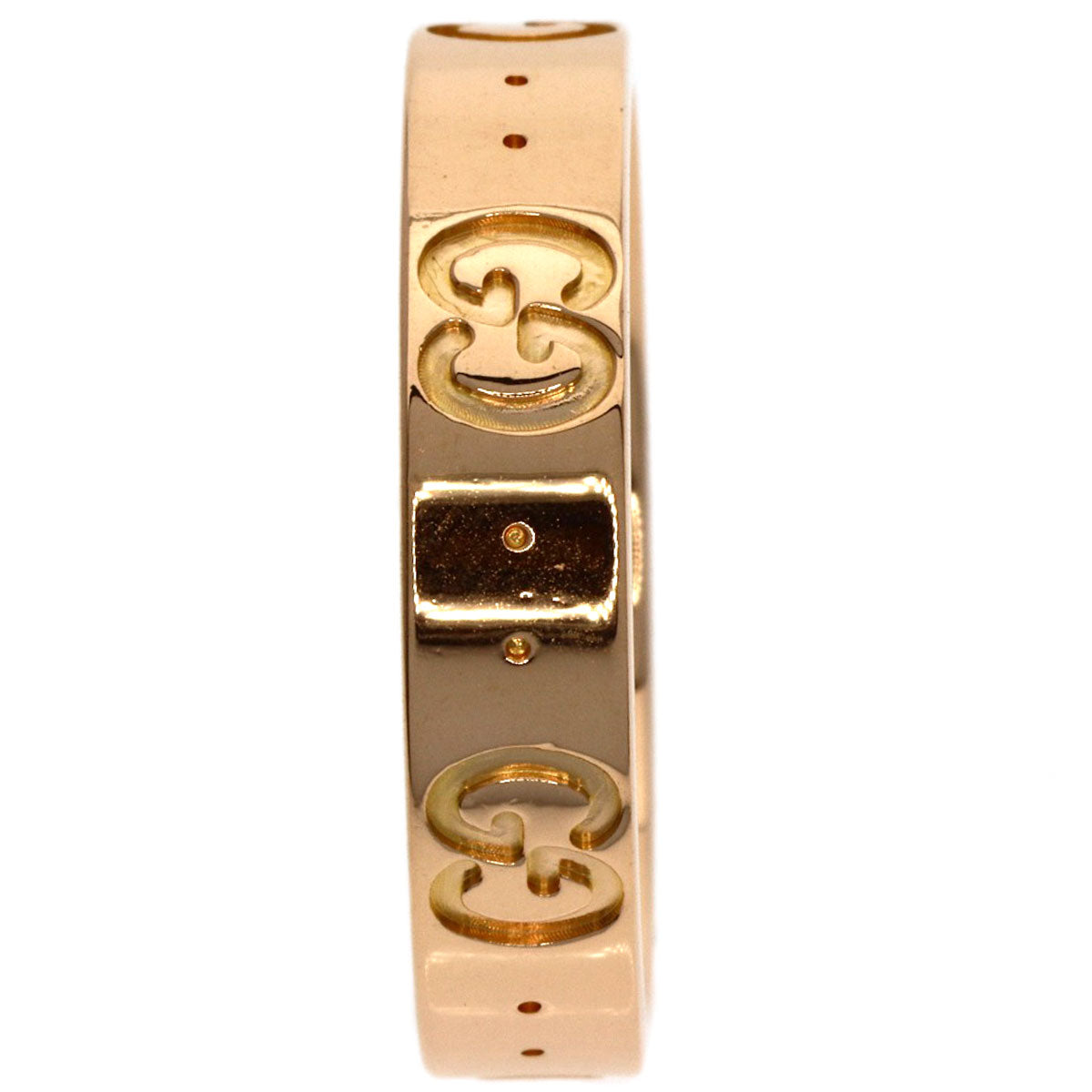 GUCCI Icon # 11 Ring K18 Pink Gold Ladies [Used]
