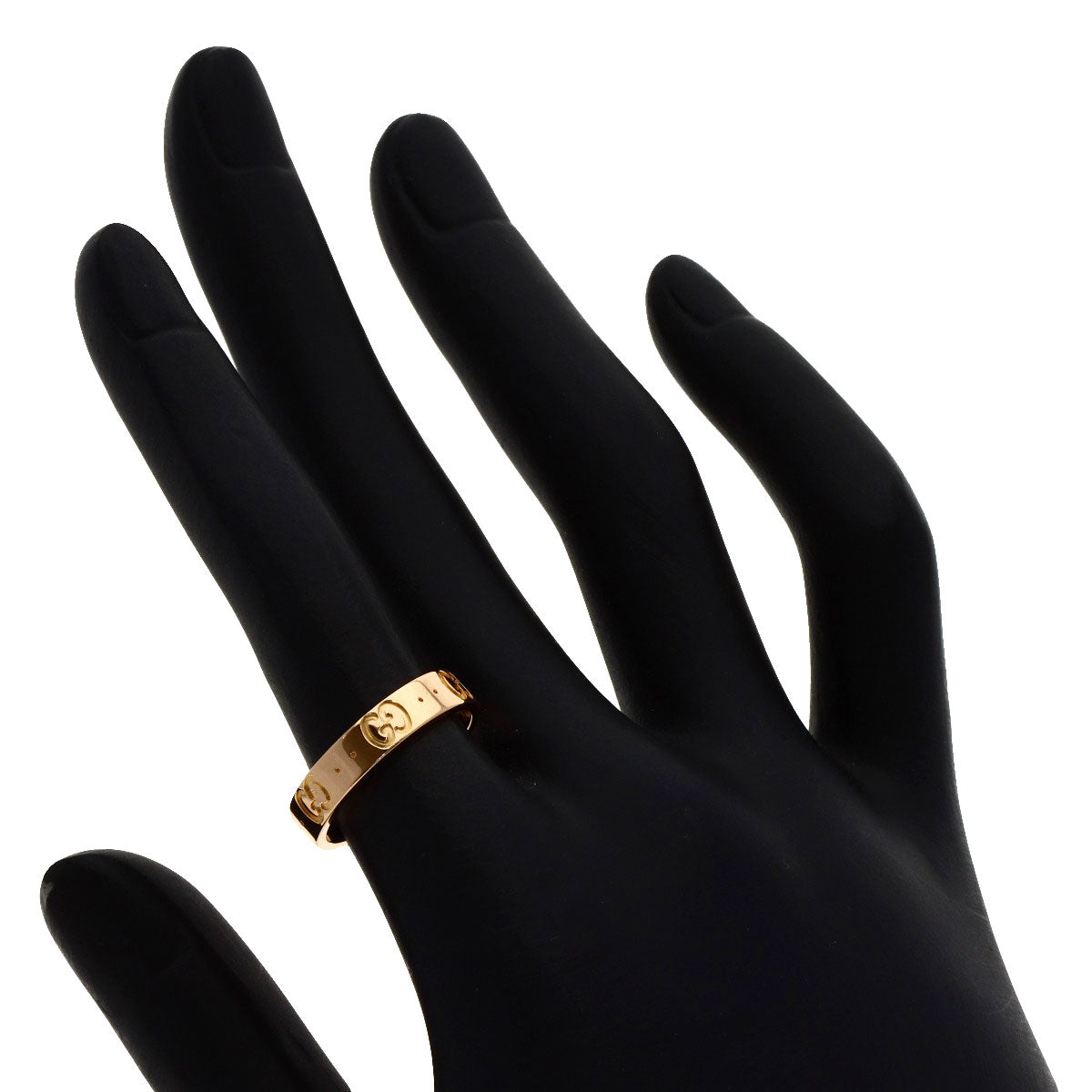 GUCCI Icon # 11 Ring K18 Pink Gold Ladies [Used]