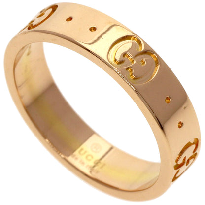 GUCCI アイコン #8 Ring K18 Pink Gold Ladies [Used]