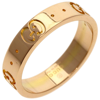 GUCCI アイコン #8 Ring K18 Pink Gold Ladies [Used]