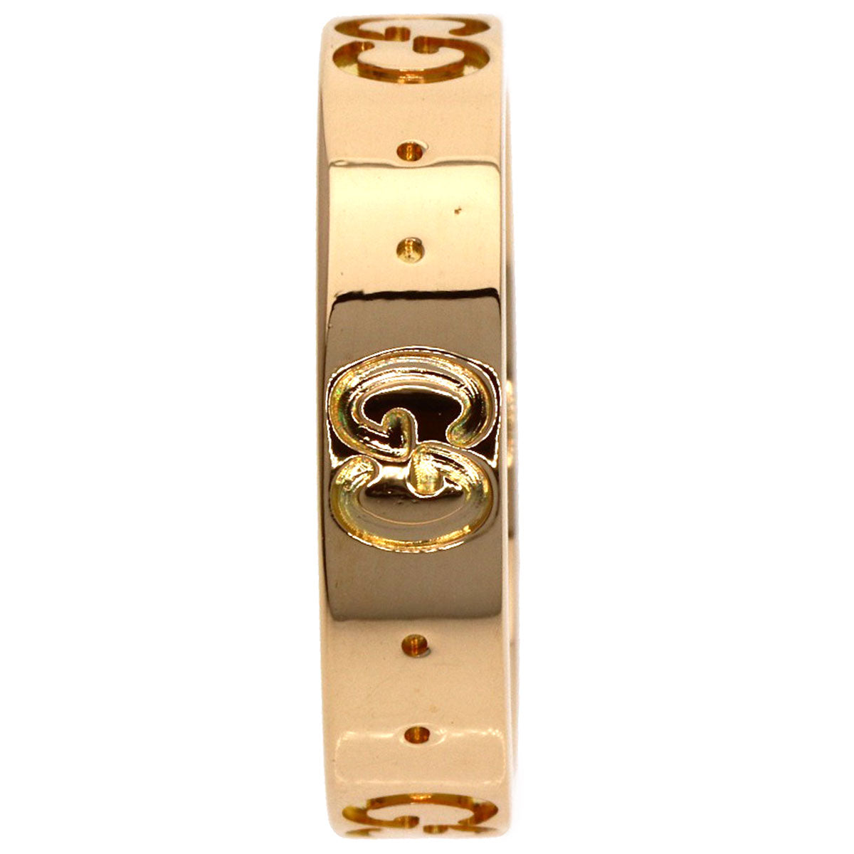 GUCCI アイコン #8 Ring K18 Pink Gold Ladies [Used]