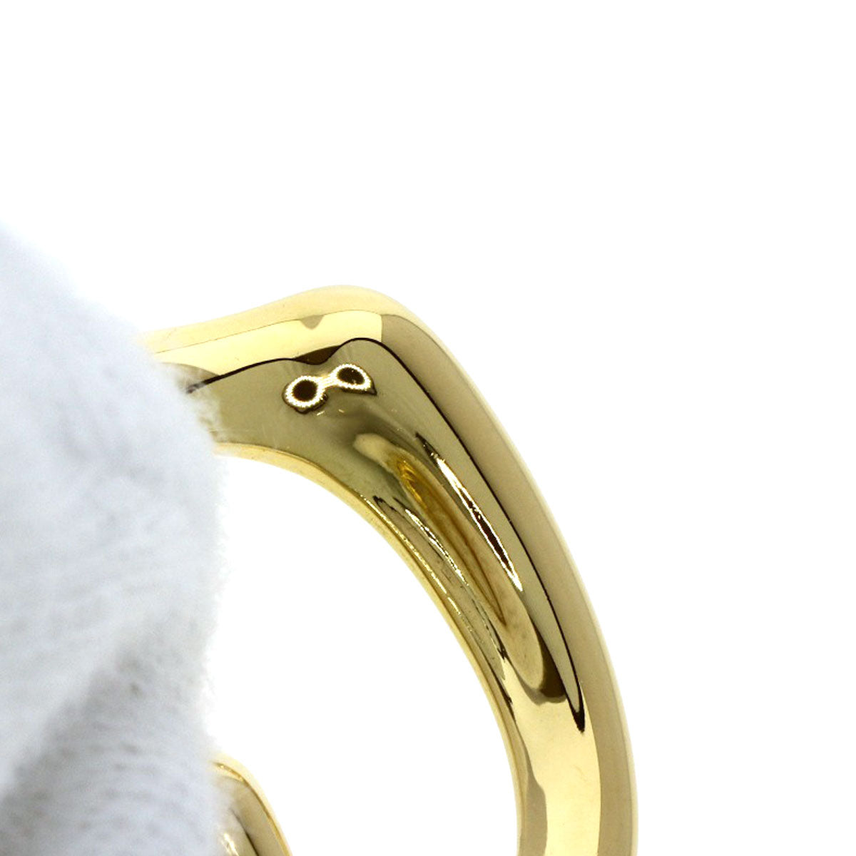 TIFFANY&Co. Open heart Pendant top K18 Yellow Gold Ladies [Used]