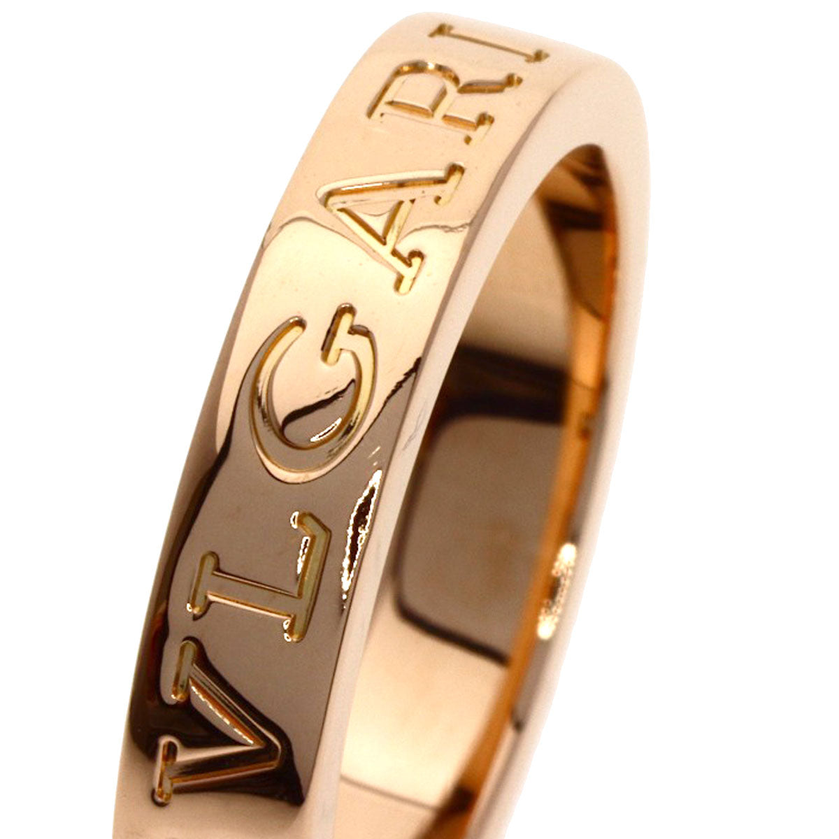 BVLGARI BVLGARI BVLGARI 1P Diamond Ring K18 Pink Gold Ladies [Used]