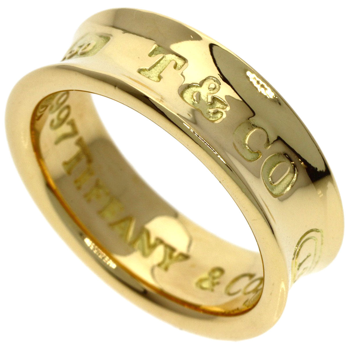 TIFFANY&Co. 1837 Ring K18 Yellow Gold Ladies [Used]