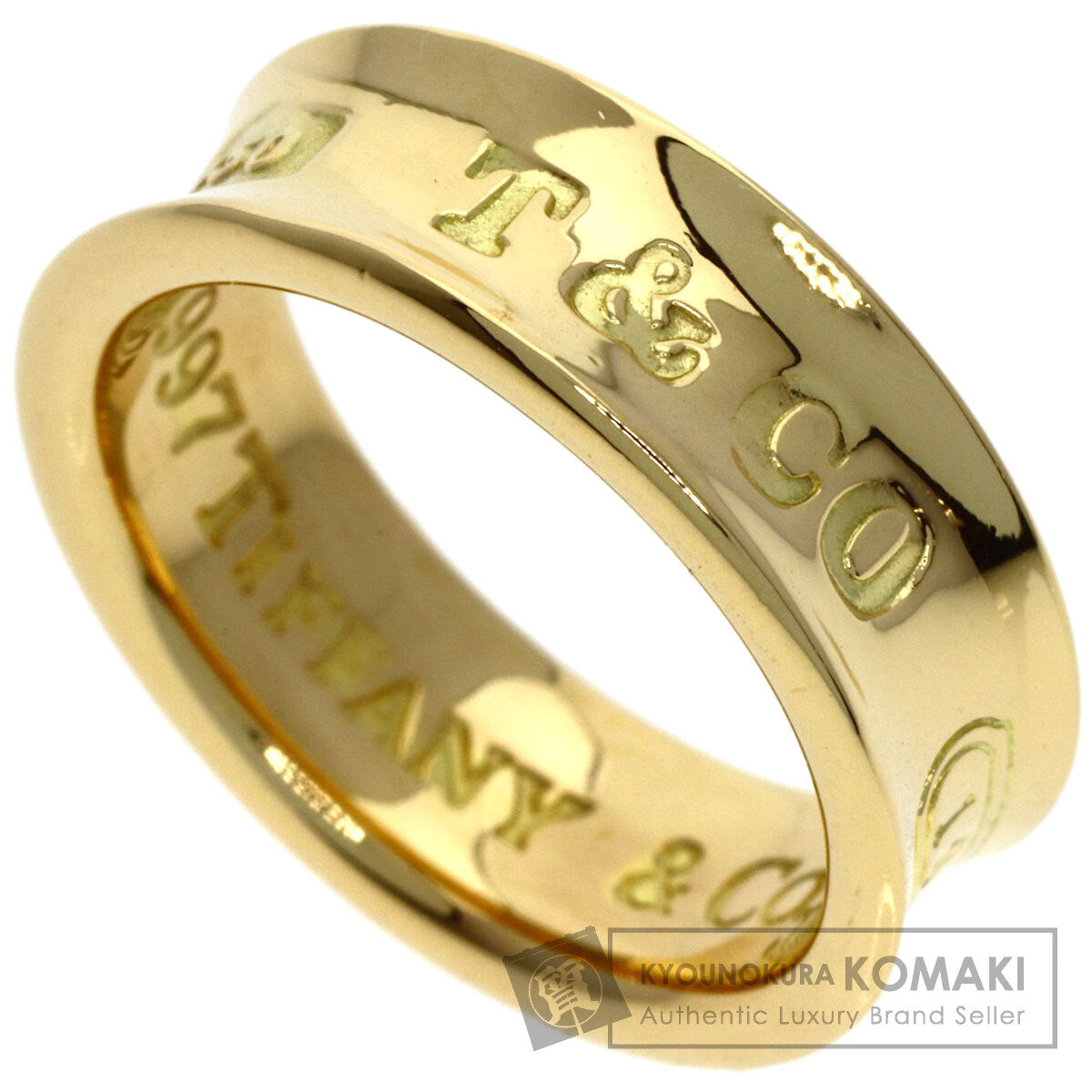 TIFFANY&Co. 1837 Ring K18 Yellow Gold Ladies [Used]