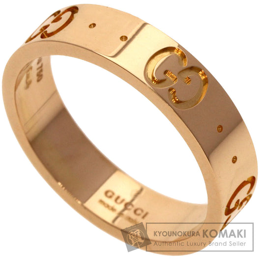 GUCCI アイコン #8 Ring K18 Pink Gold Ladies [Used]