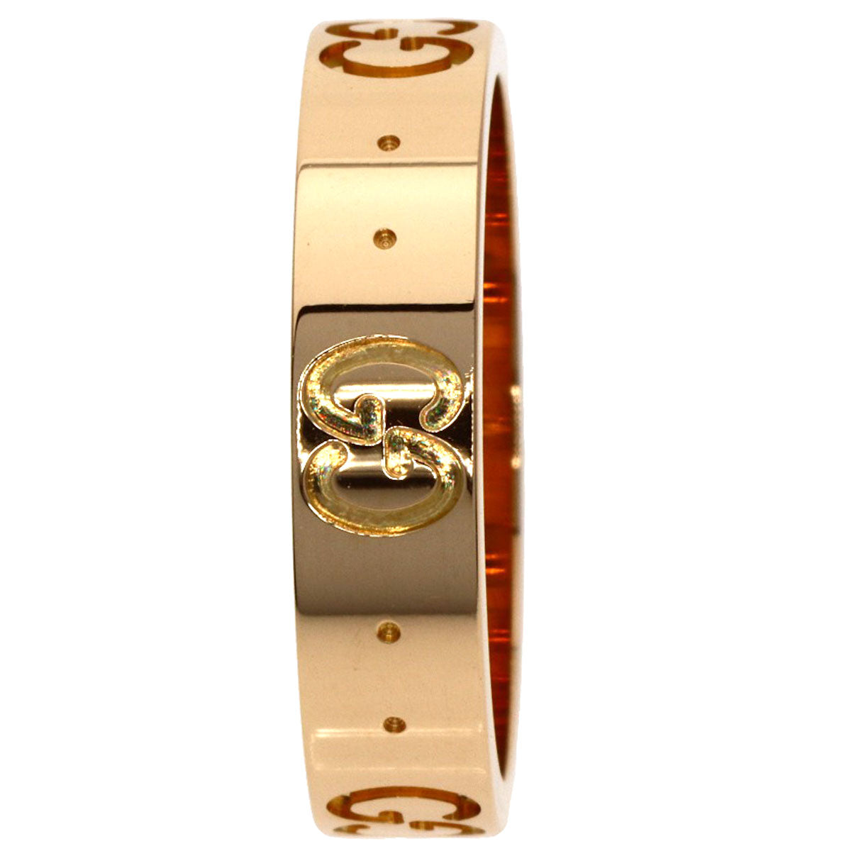 GUCCI アイコン #8 Ring K18 Pink Gold Ladies [Used]