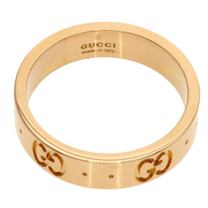 GUCCI アイコン #8 Ring K18 Pink Gold Ladies [Used]