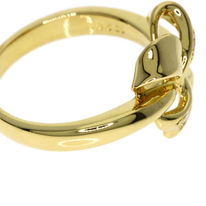 MIKIMOTO Diamond Ring K18 Yellow Gold Ladies [Used]