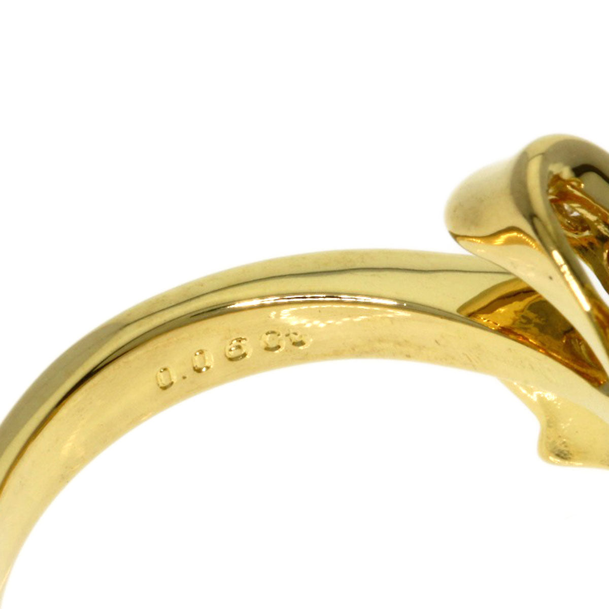 MIKIMOTO Diamond Ring K18 Yellow Gold Ladies [Used]