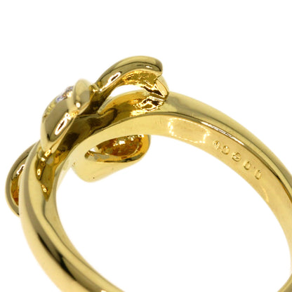 MIKIMOTO Diamond Ring K18 Yellow Gold Ladies [Used]