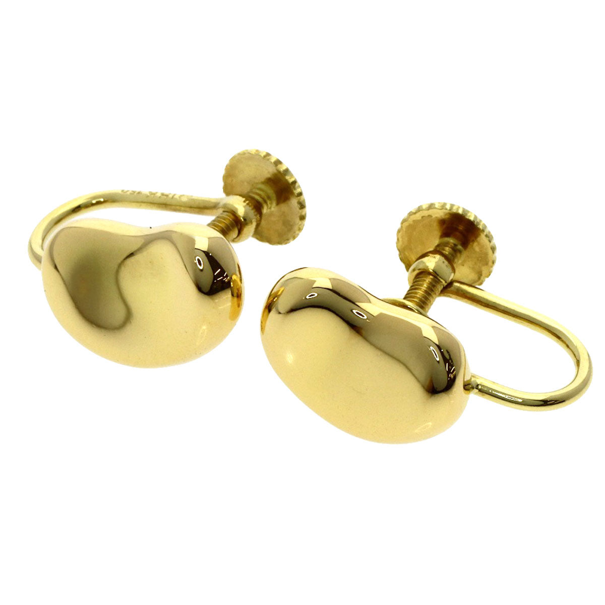 TIFFANY&Co. Bean Earring K18 Yellow Gold Ladies [Used]