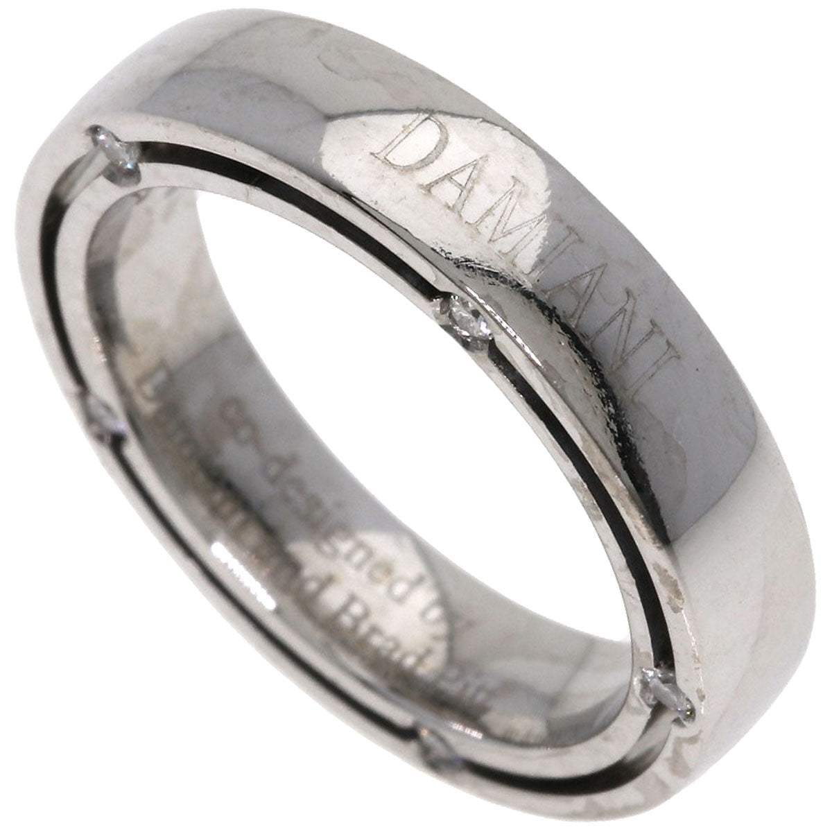 Damiani D-Side Diamond Ring K18 White Gold Ladies [Used]