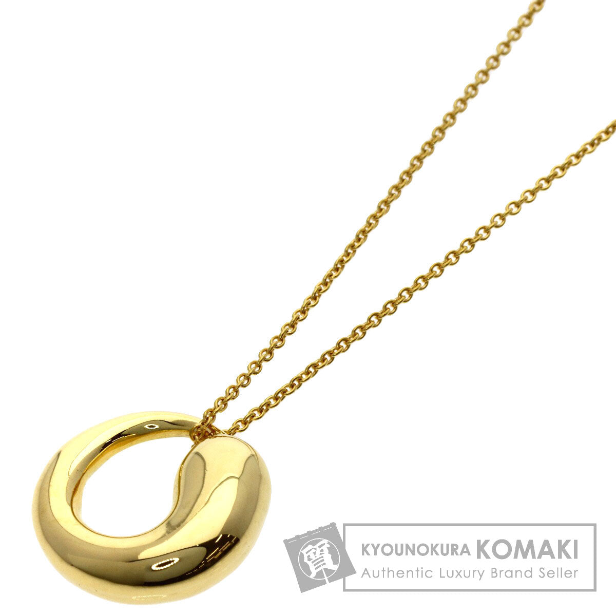 TIFFANY&Co. Eternal circle Necklace K18 Yellow Gold Ladies [Used]
