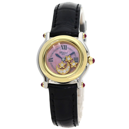 Chopard Happy sports Diamond Watches 27/8246-21 Stainless Steel/Leather Ladies