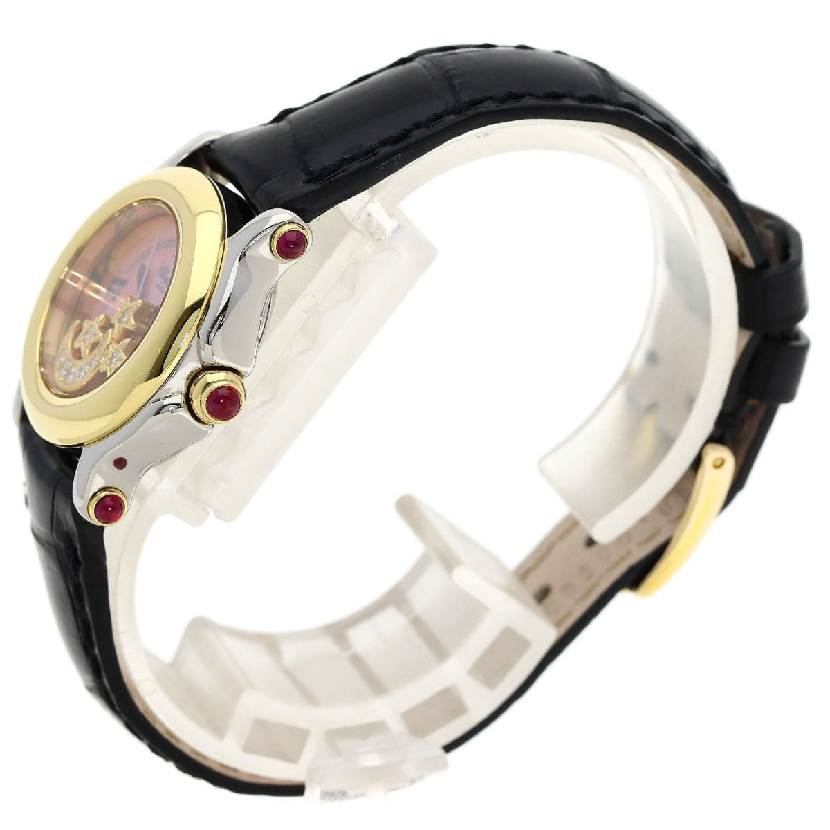 Chopard Happy sports Diamond Watches 27/8246-21 Stainless Steel/Leather Ladies