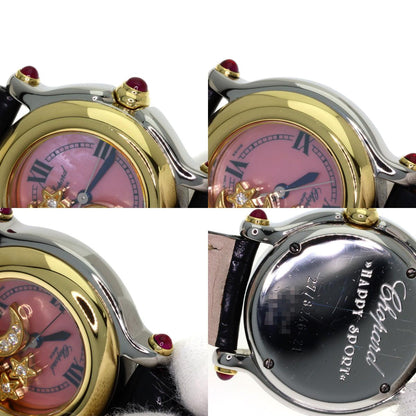 Chopard Happy sports Diamond Watches 27/8246-21 Stainless Steel/Leather Ladies