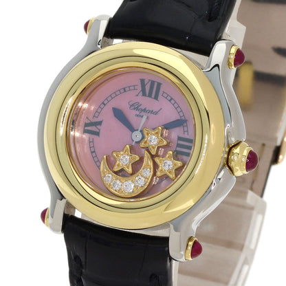 Chopard Happy sports Diamond Watches 27/8246-21 Stainless Steel/Leather Ladies