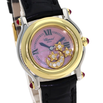 Chopard Happy sports Diamond Watches 27/8246-21 Stainless Steel/Leather Ladies