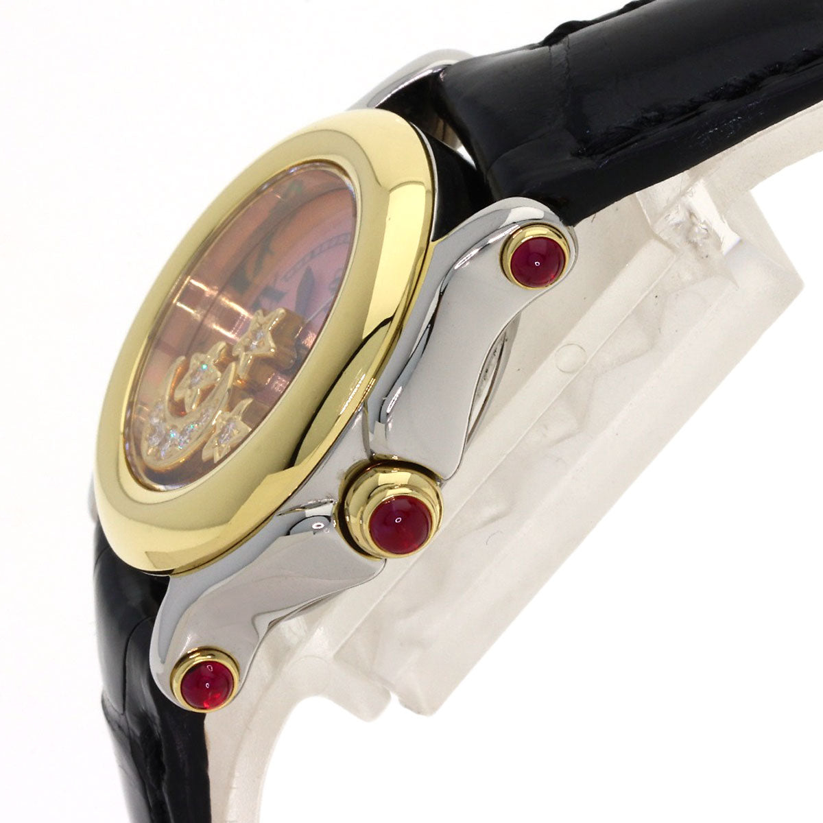 Chopard Happy sports Diamond Watches 27/8246-21 Stainless Steel/Leather Ladies