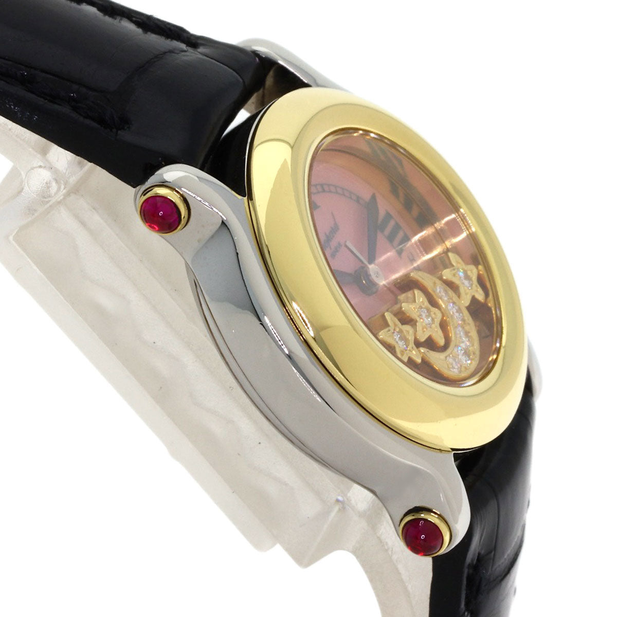 Chopard Happy sports Diamond Watches 27/8246-21 Stainless Steel/Leather Ladies