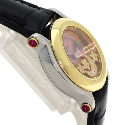 Chopard Happy sports Diamond Watches 27/8246-21 Stainless Steel/Leather Ladies