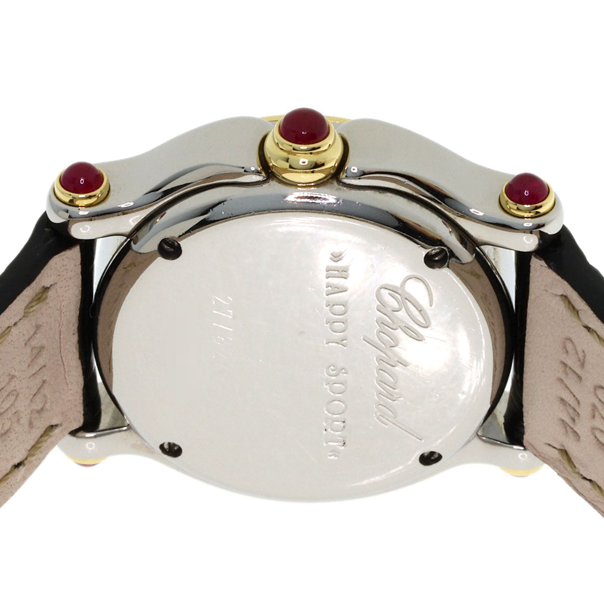 Chopard Happy sports Diamond Watches 27/8246-21 Stainless Steel/Leather Ladies