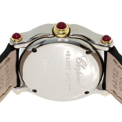 Chopard Happy sports Diamond Watches 27/8246-21 Stainless Steel/Leather Ladies