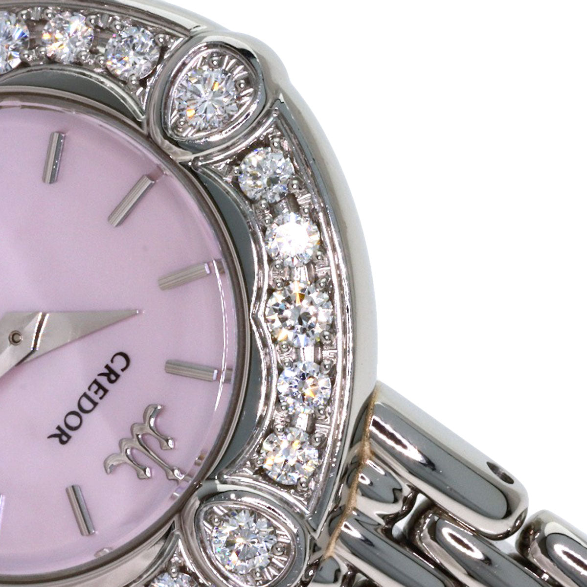 SEIKO CREDOR Signo Bezel Diamond Watches 1E70-0CY0 Stainless Steel/Stainless Steel Ladies