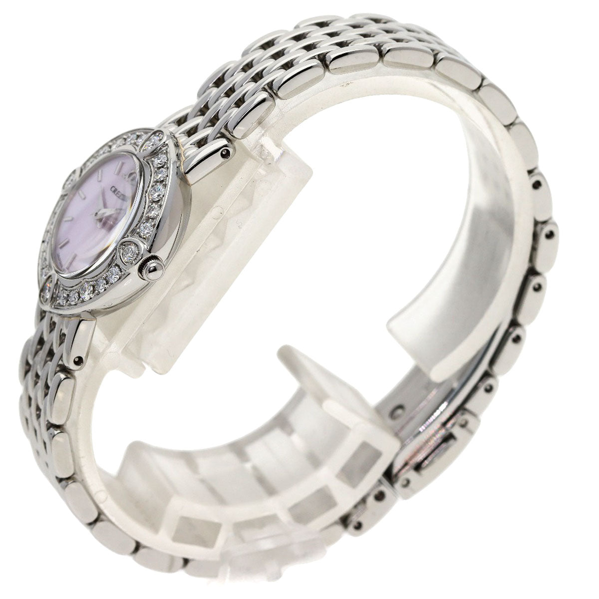 SEIKO CREDOR Signo Bezel Diamond Watches 1E70-0CY0 Stainless Steel/Stainless Steel Ladies