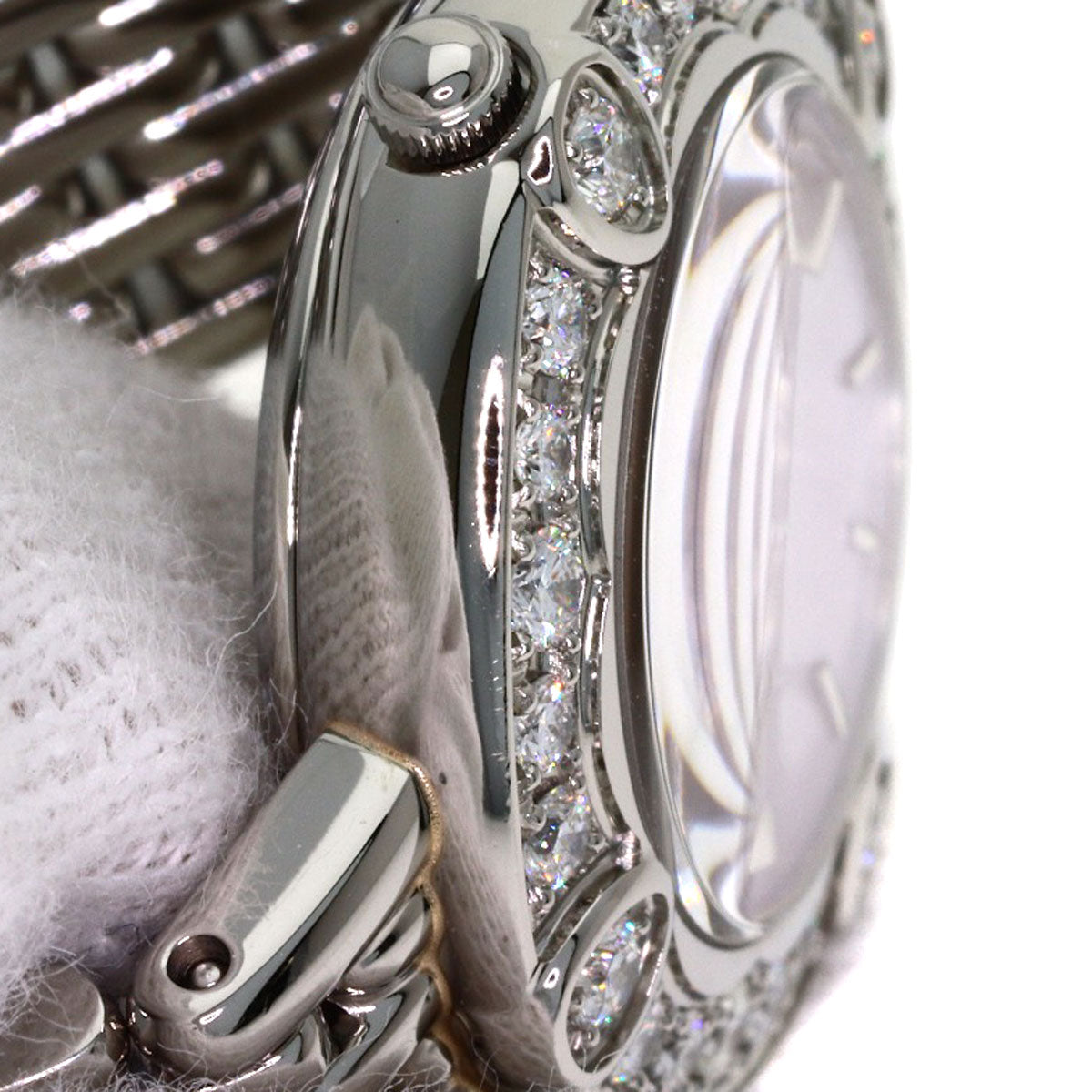 SEIKO CREDOR Signo Bezel Diamond Watches 1E70-0CY0 Stainless Steel/Stainless Steel Ladies