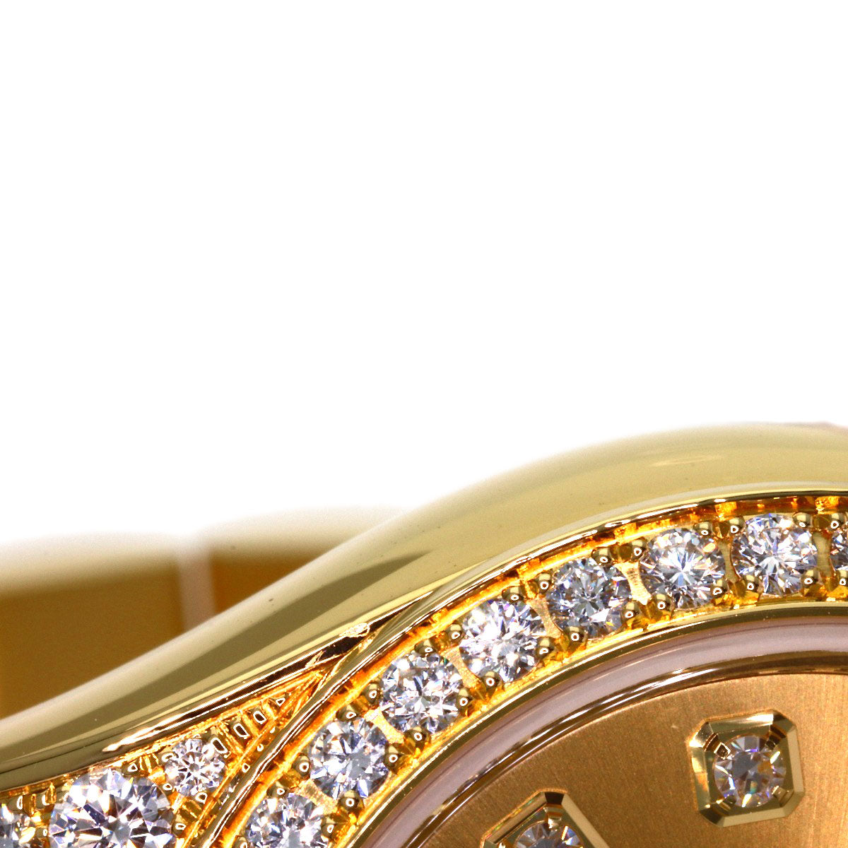 ROLEX DATEJUST 10P Diamond Watches 179158 K18 Yellow Gold/K18YGxDiamond Ladies