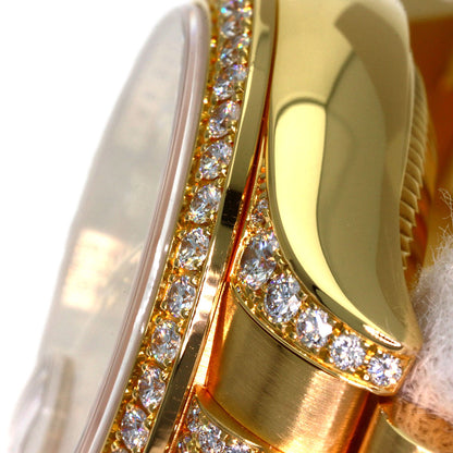 ROLEX DATEJUST 10P Diamond Watches 179158 K18 Yellow Gold/K18YGxDiamond Ladies