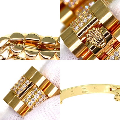 ROLEX DATEJUST 10P Diamond Watches 179158 K18 Yellow Gold/K18YGxDiamond Ladies