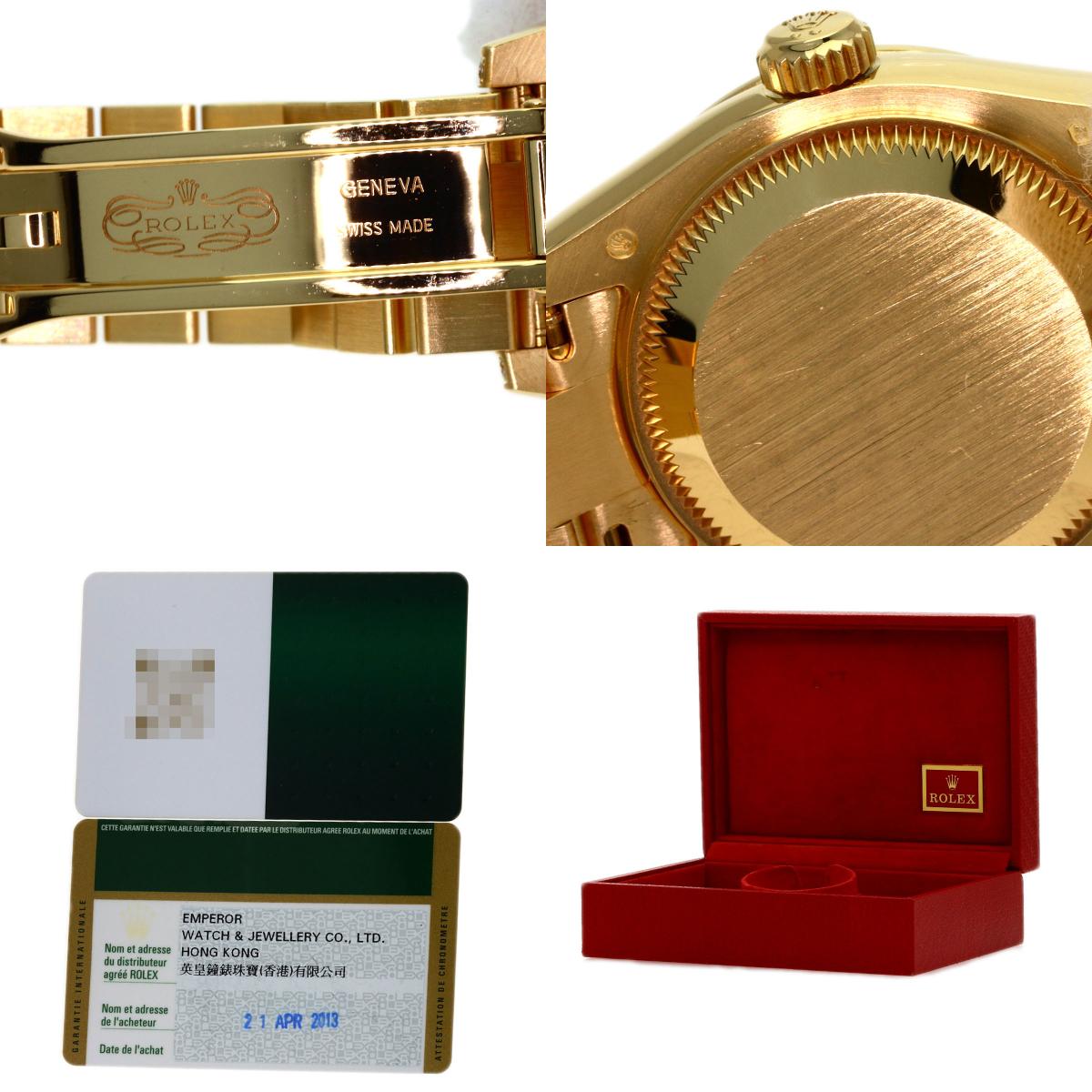 ROLEX DATEJUST 10P Diamond Watches 179158 K18 Yellow Gold/K18YGxDiamond Ladies